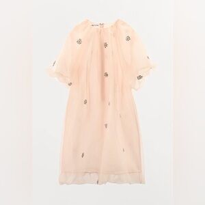 ZARA organza dress with rhinestones size small